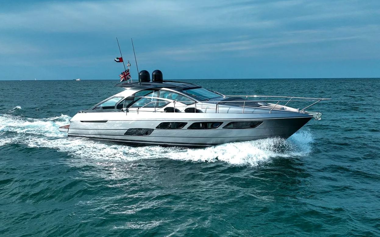 Pershing 5X Shark Grey yacht in Dubai